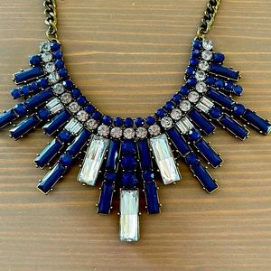 Loft Blue and Diamond Choker Necklace